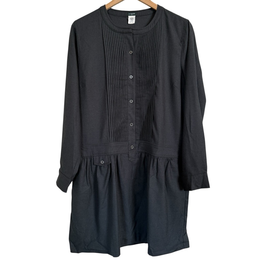 J. Crew Factory Black Midi Dress